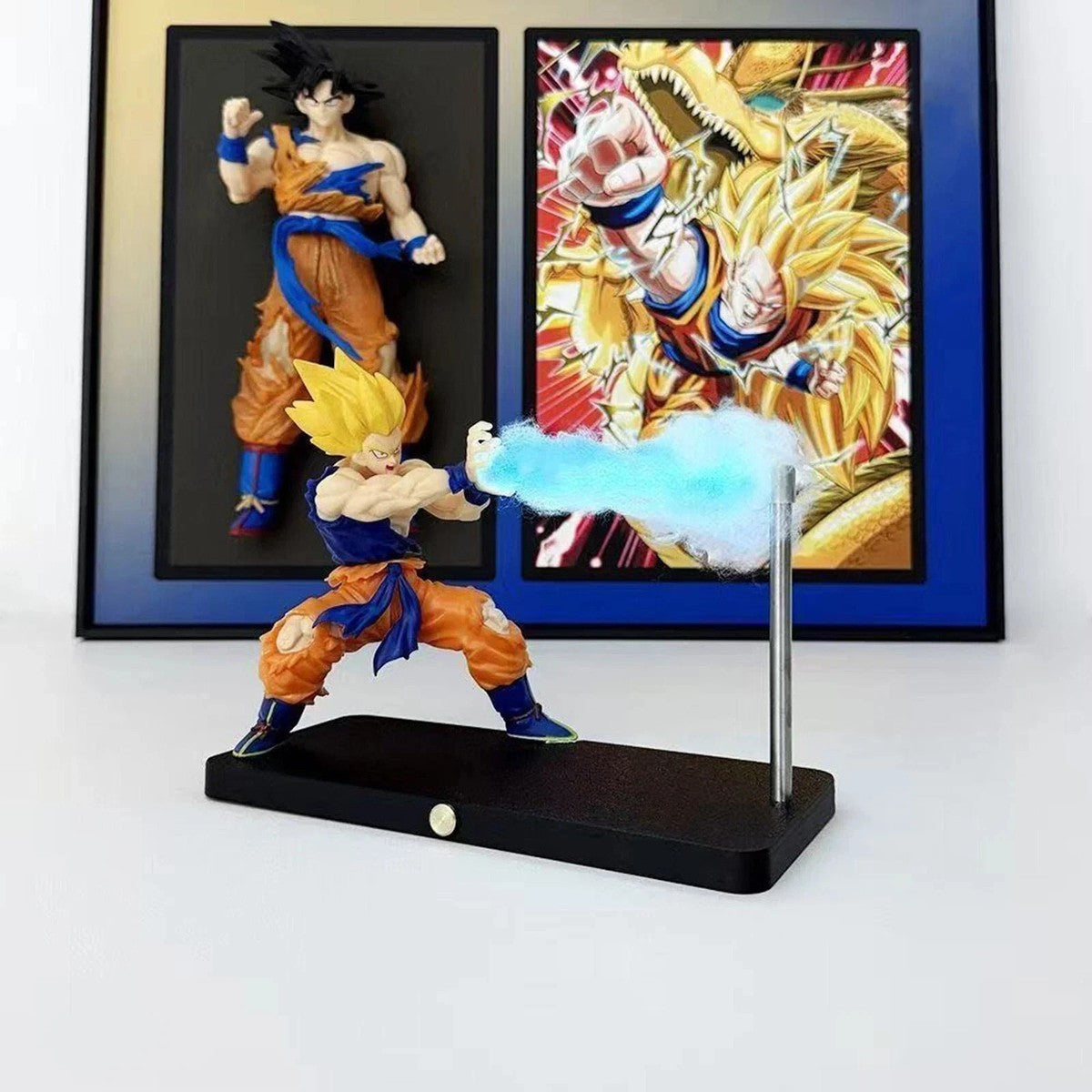 Biscuitbud® Magnetic Control Dragon Ball Z Goku Kamehameha Levitating Night Light Desk Lamp