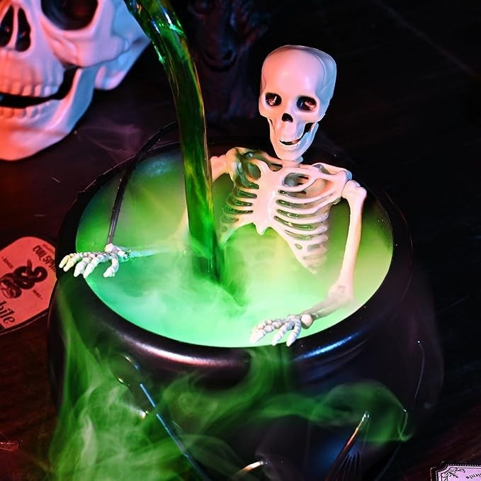 Halloween Decorations Indoor-Cauldron Magic Floating Potion Bottles and Diffuser