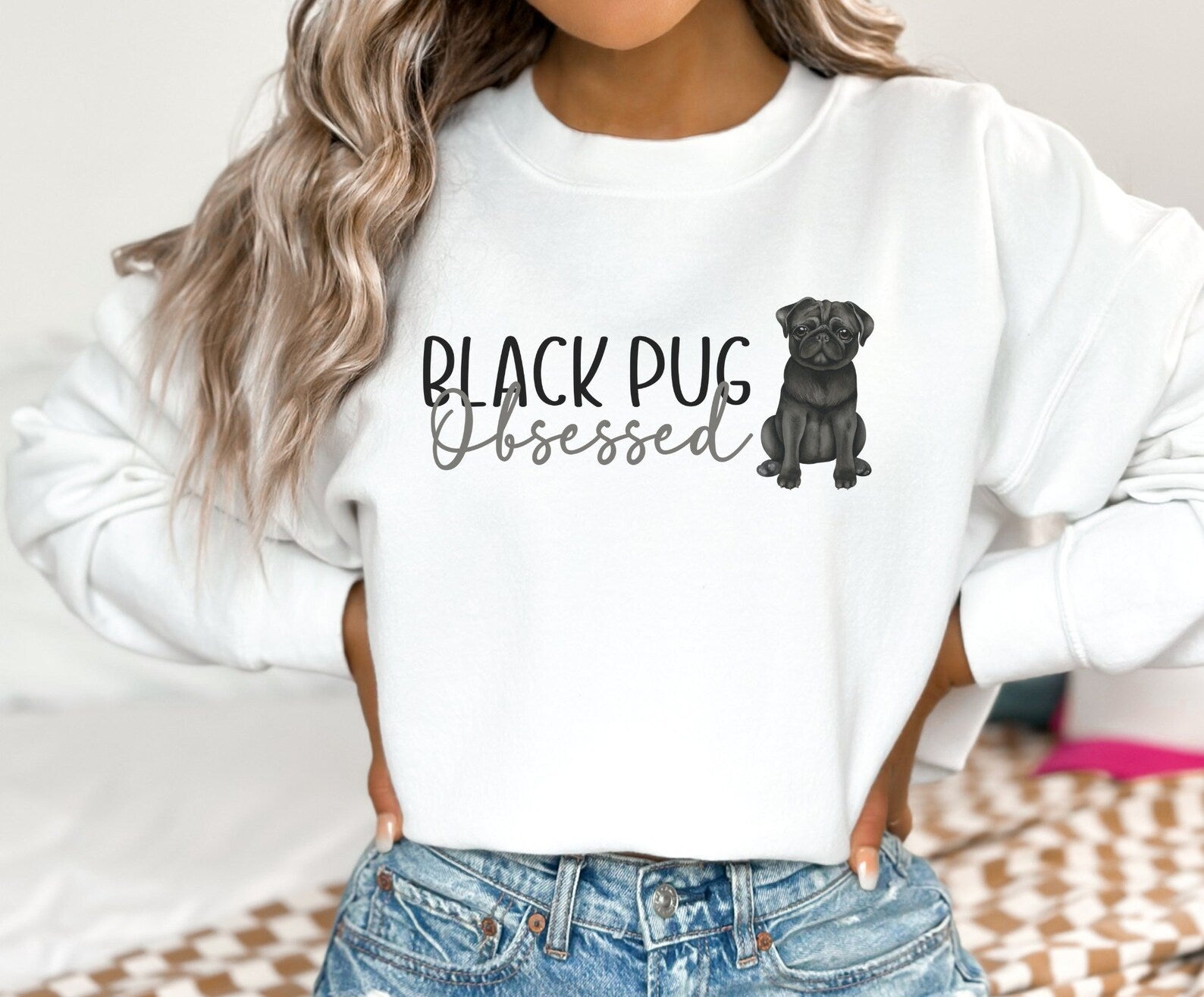 Pug sweatshirt clearance