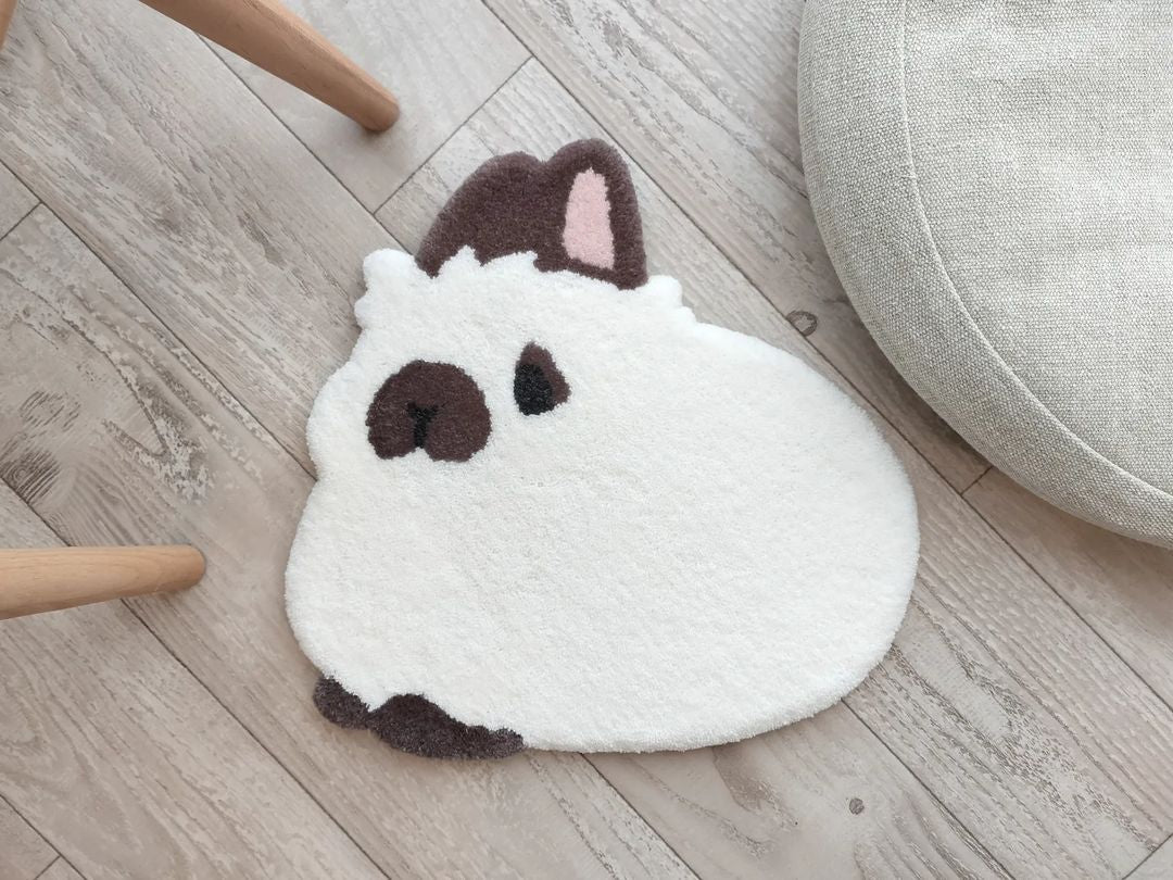 Cute Bunny Loaf Rug