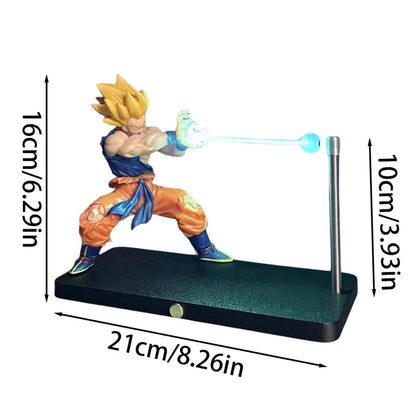Biscuitbud® Magnetic Control Dragon Ball Z Goku Kamehameha Levitating Night Light Desk Lamp
