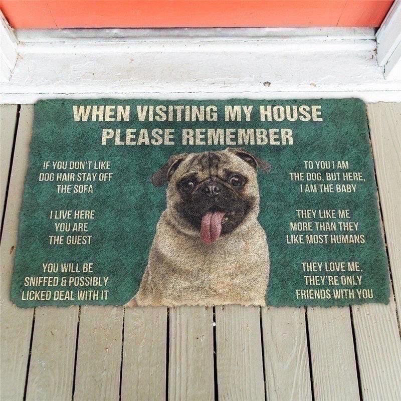 Pug Designed Doormat