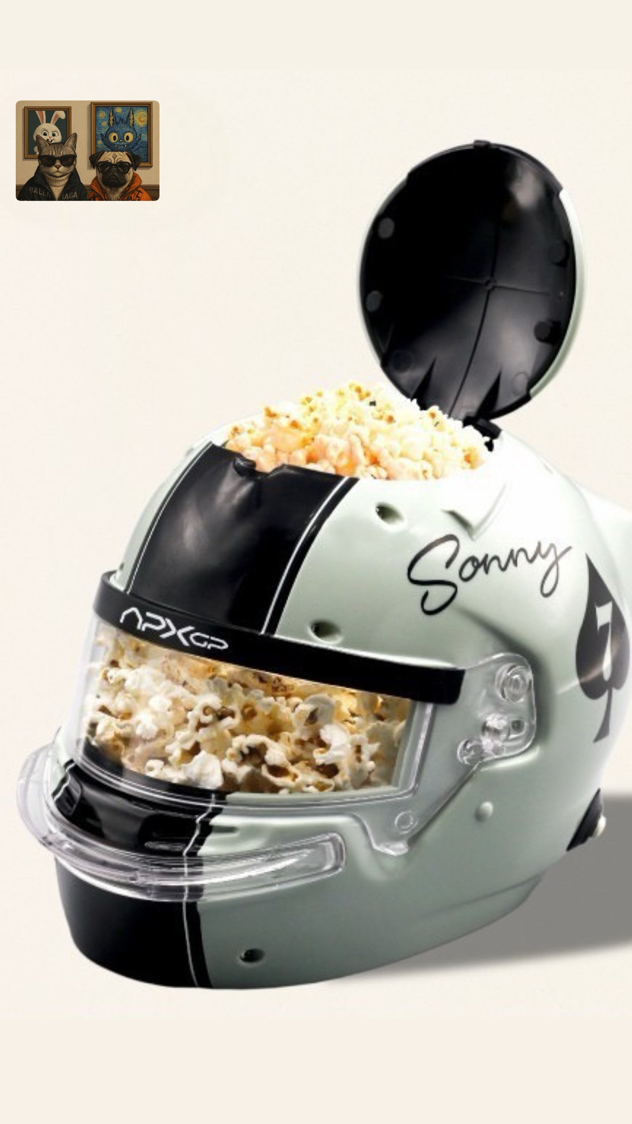Sonny F1 Popcorn Bucket