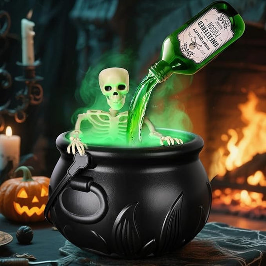 Halloween Decorations Indoor-Cauldron Magic Floating Potion Bottles and Diffuser