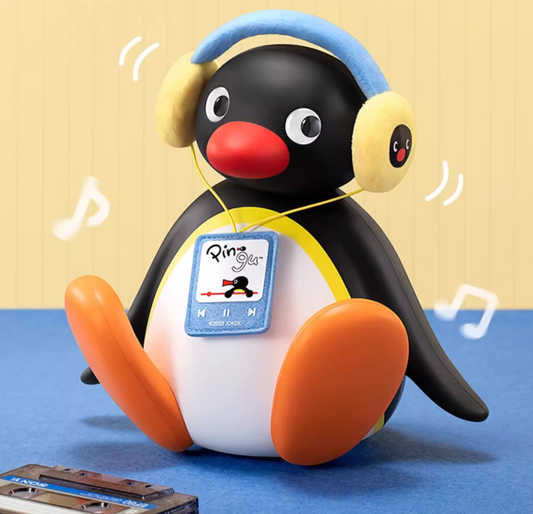Pingu Shaking Doll Speaker Portable Mini Bluetooth Speaker Head Swings