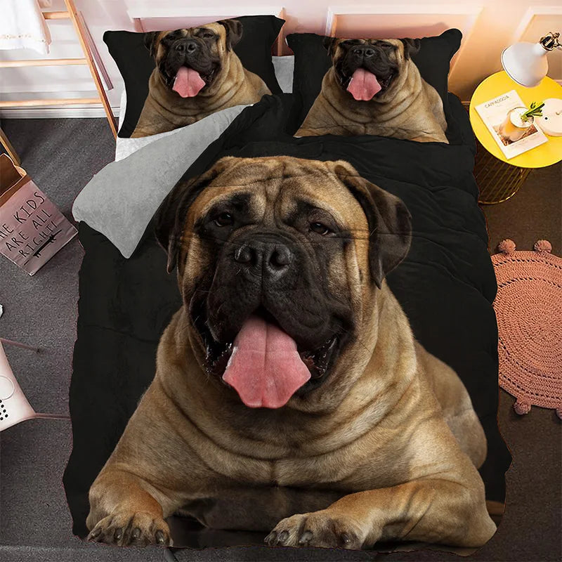 Black Pug Bedding Sets