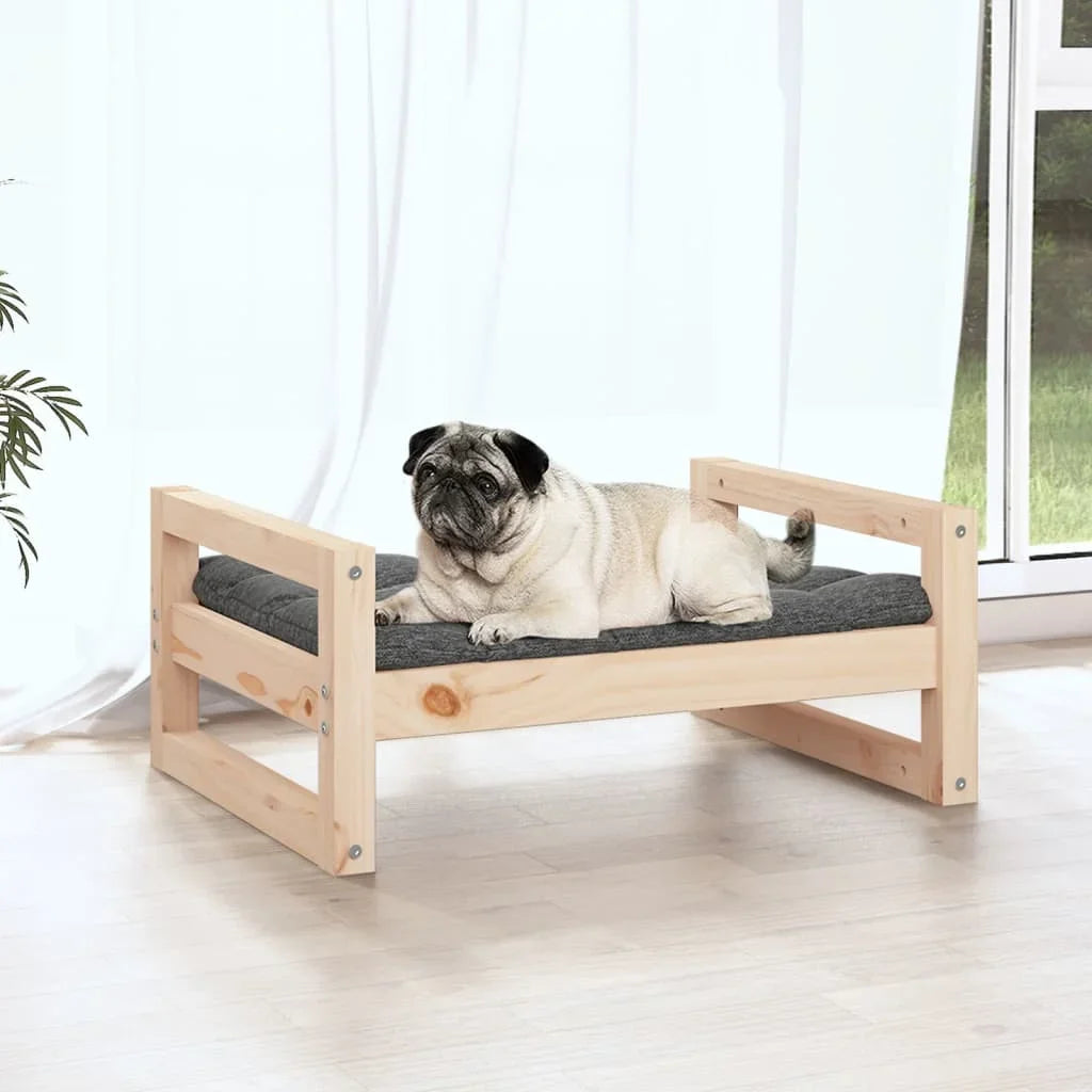 Pug Bed pine wood With Cushion