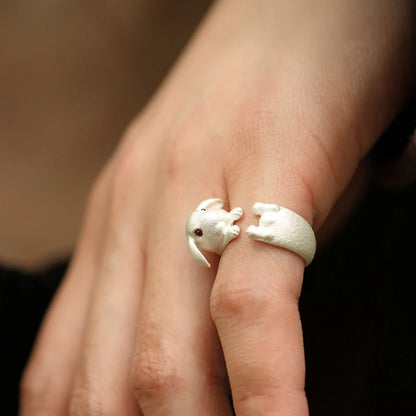 Cute Adjustable Bunny Ring