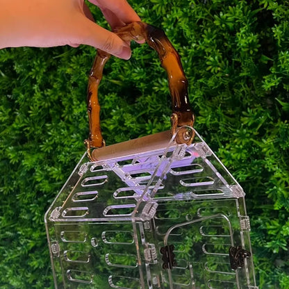 Portable Transparent Bird Carrier