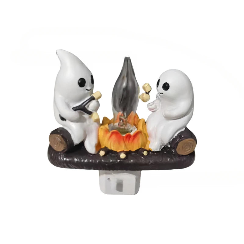 Halloween Ghost Flicking Campfire