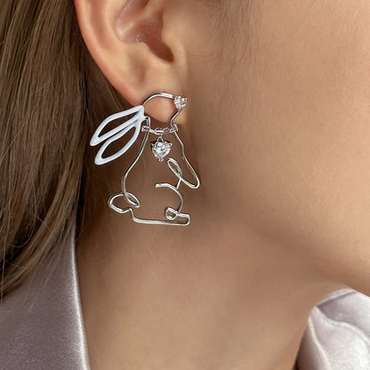 Rabbit Stud Earrings