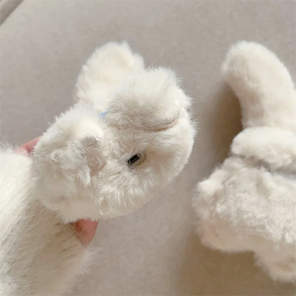 Fluffy Cute Bunny Earphone Case