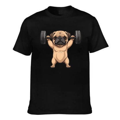 Pug Weightlifting T Shirt