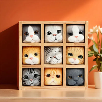 Pop Up Home Storage Box Cat Simulation