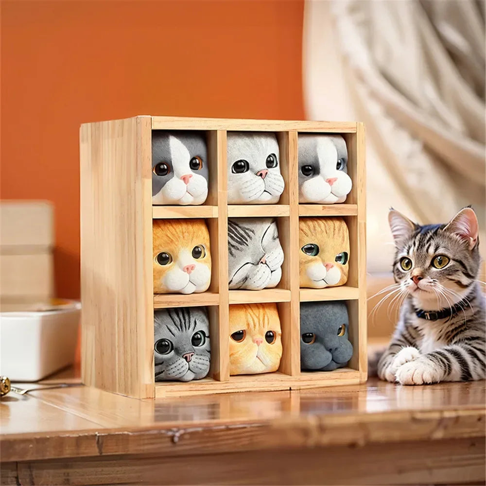 Pop Up Home Storage Box Cat Simulation