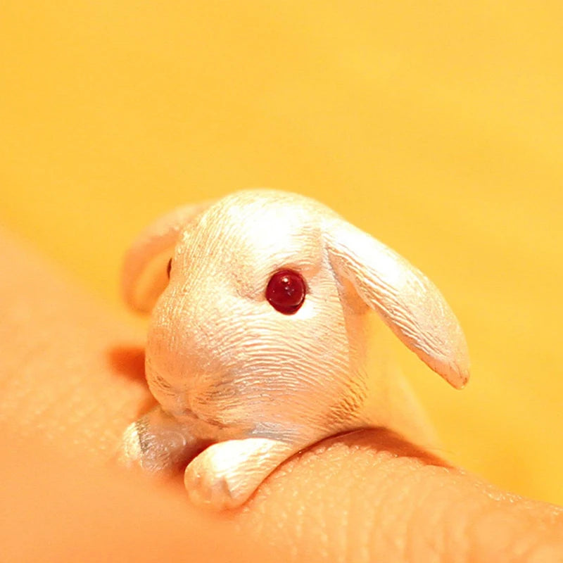 Cute Adjustable Bunny Ring