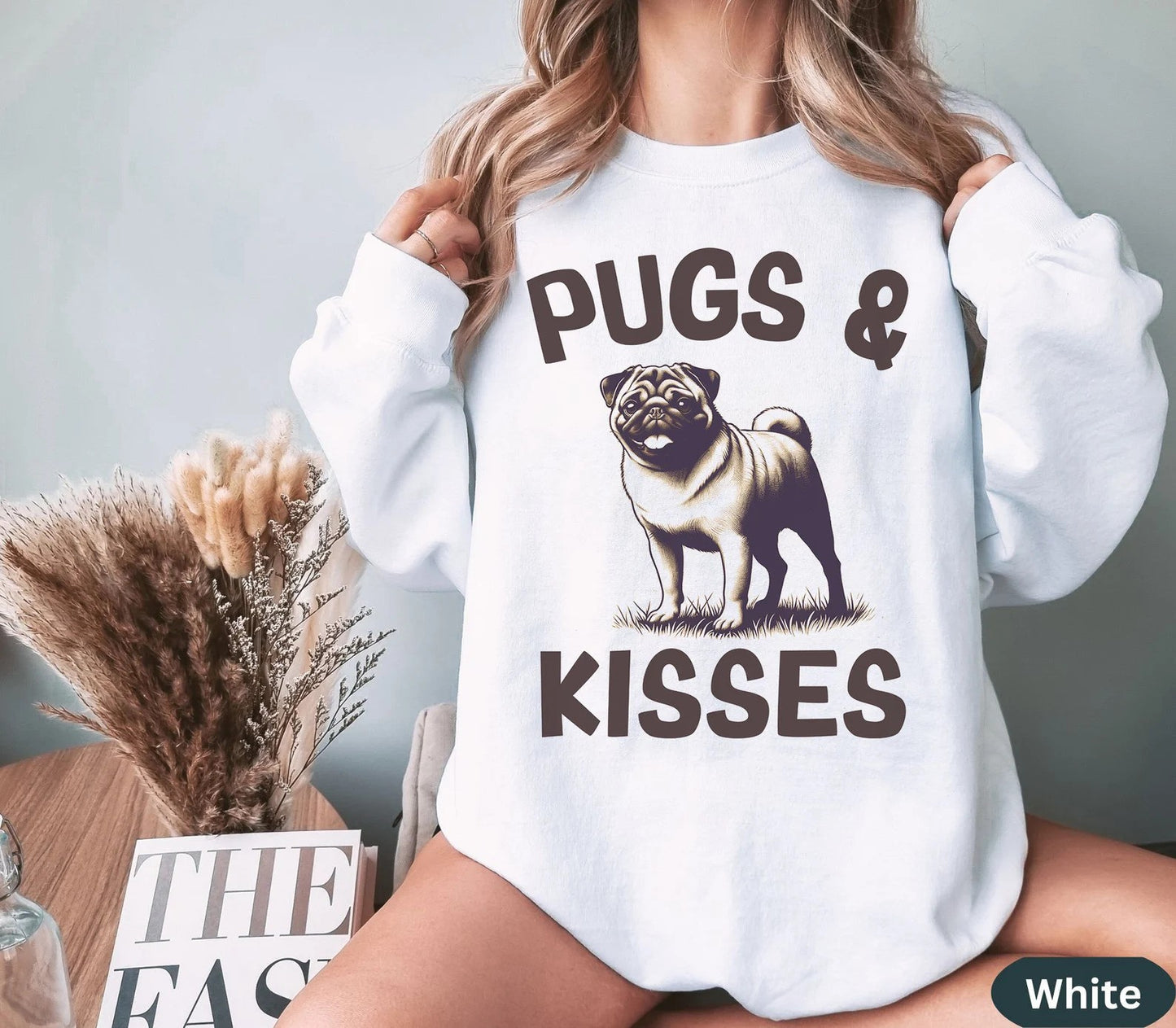 Unisex "Pugs & Kisses" Sweatshirt