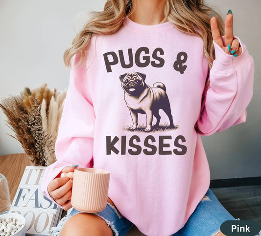 Unisex "Pugs & Kisses" Sweatshirt