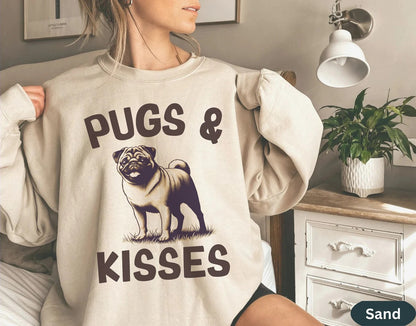 Unisex "Pugs & Kisses" Sweatshirt