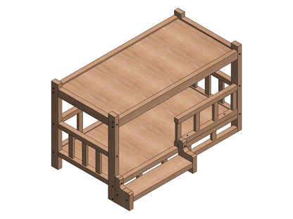 Solid Wood Material Dog Kennel Dog/Pug Table Bed