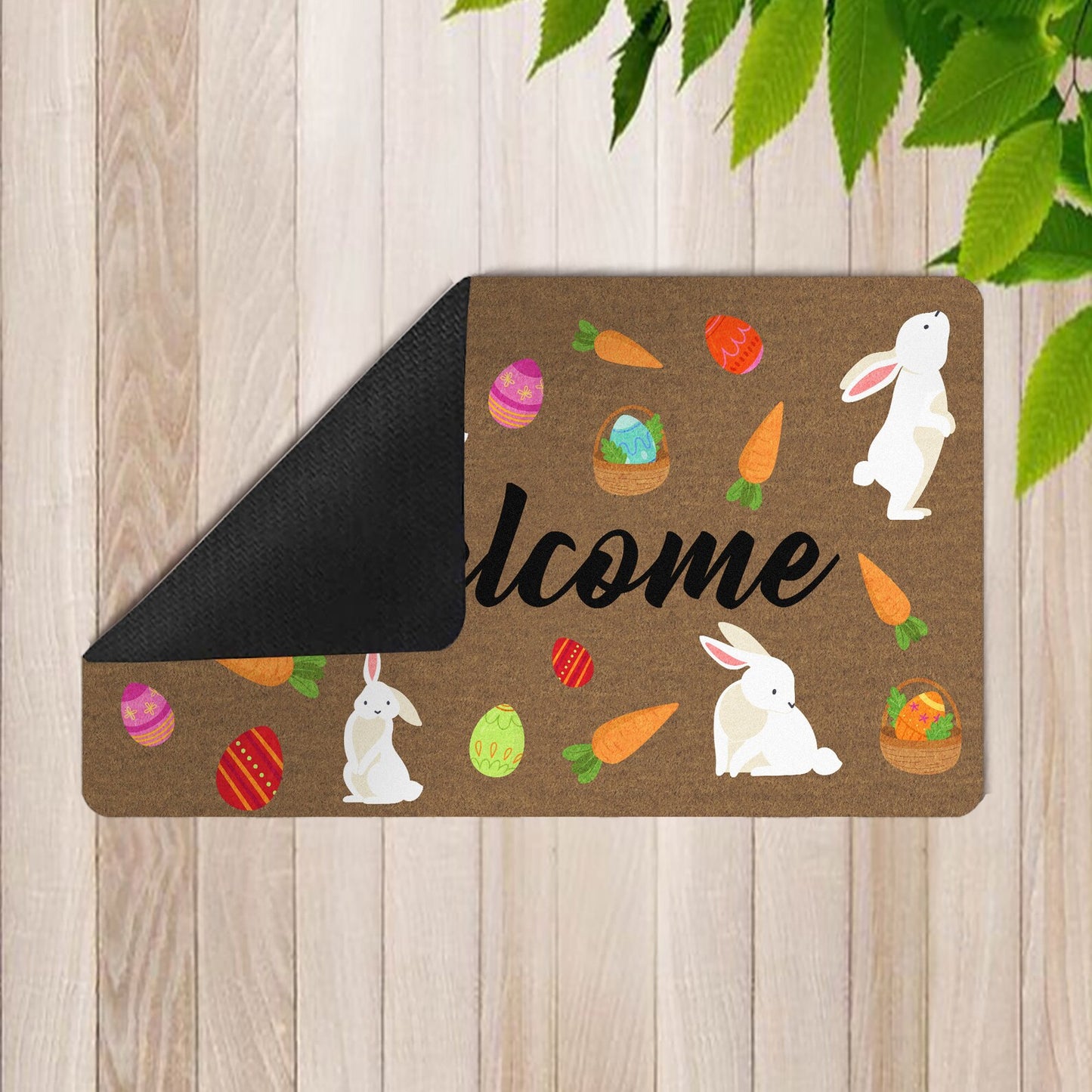 Easter Bunny Welcome DoorMat